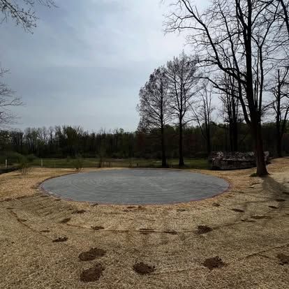 Horse round pen construction and grading in West Chester, PA, by Elevated Excavation