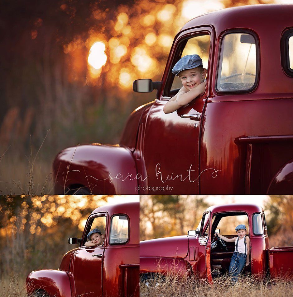 Boy in a car — Pearland, TX — Sara Hunt Photography