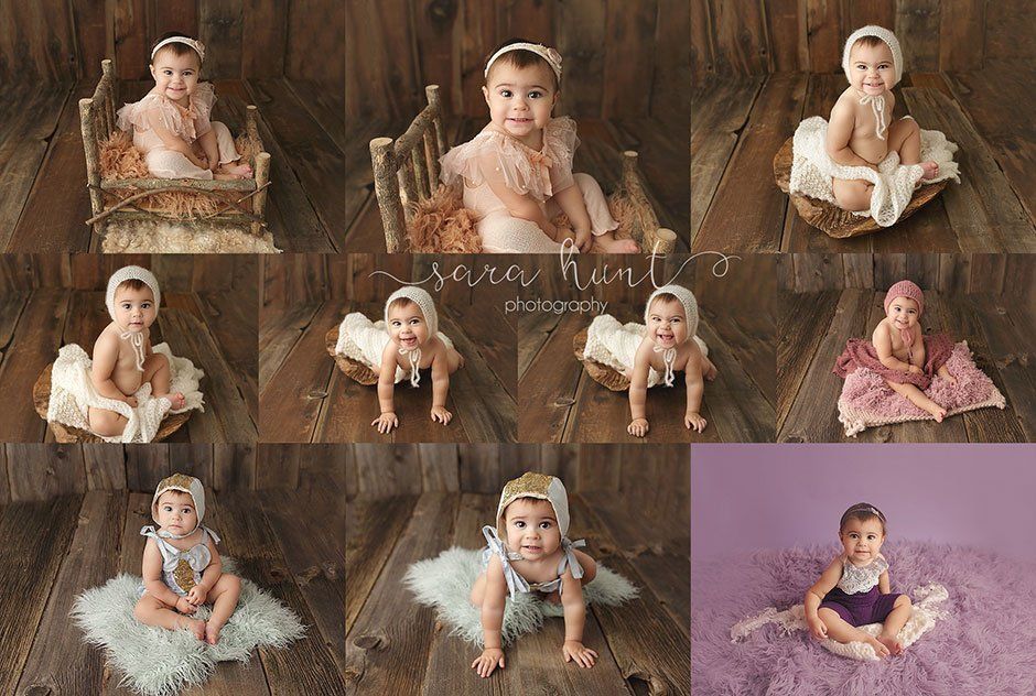 Baby Kinley collage — Pearland, TX — Sara Hunt Photography