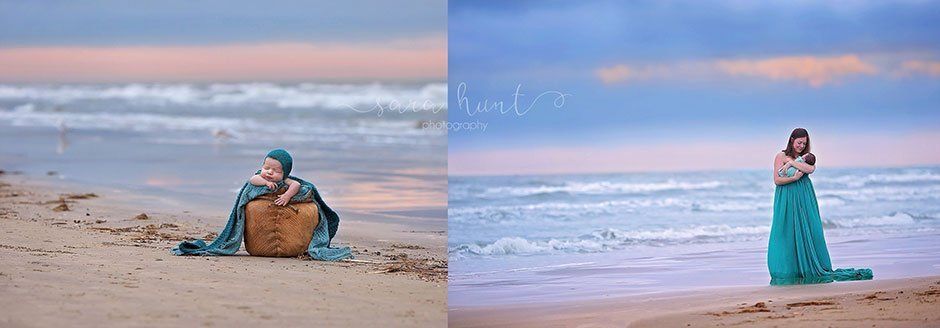 Baby and mother collage — Pearland, TX — Sara Hunt Photography