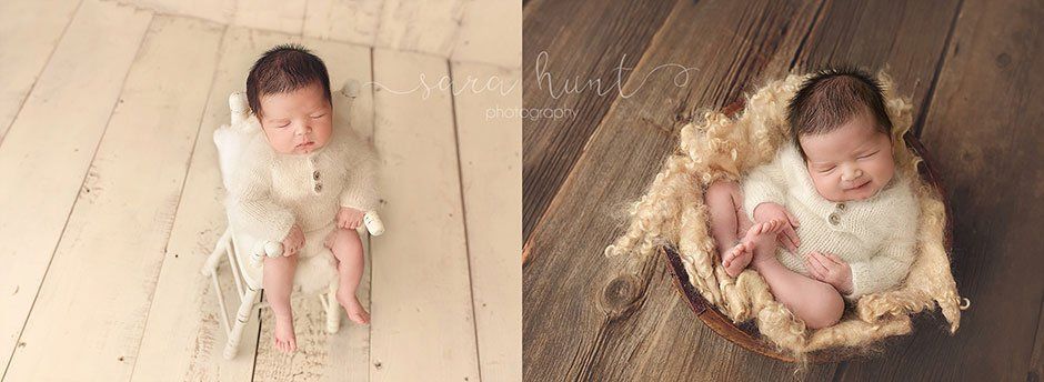 Baby wearing white long sleeves — Pearland, TX — Sara Hunt Photography