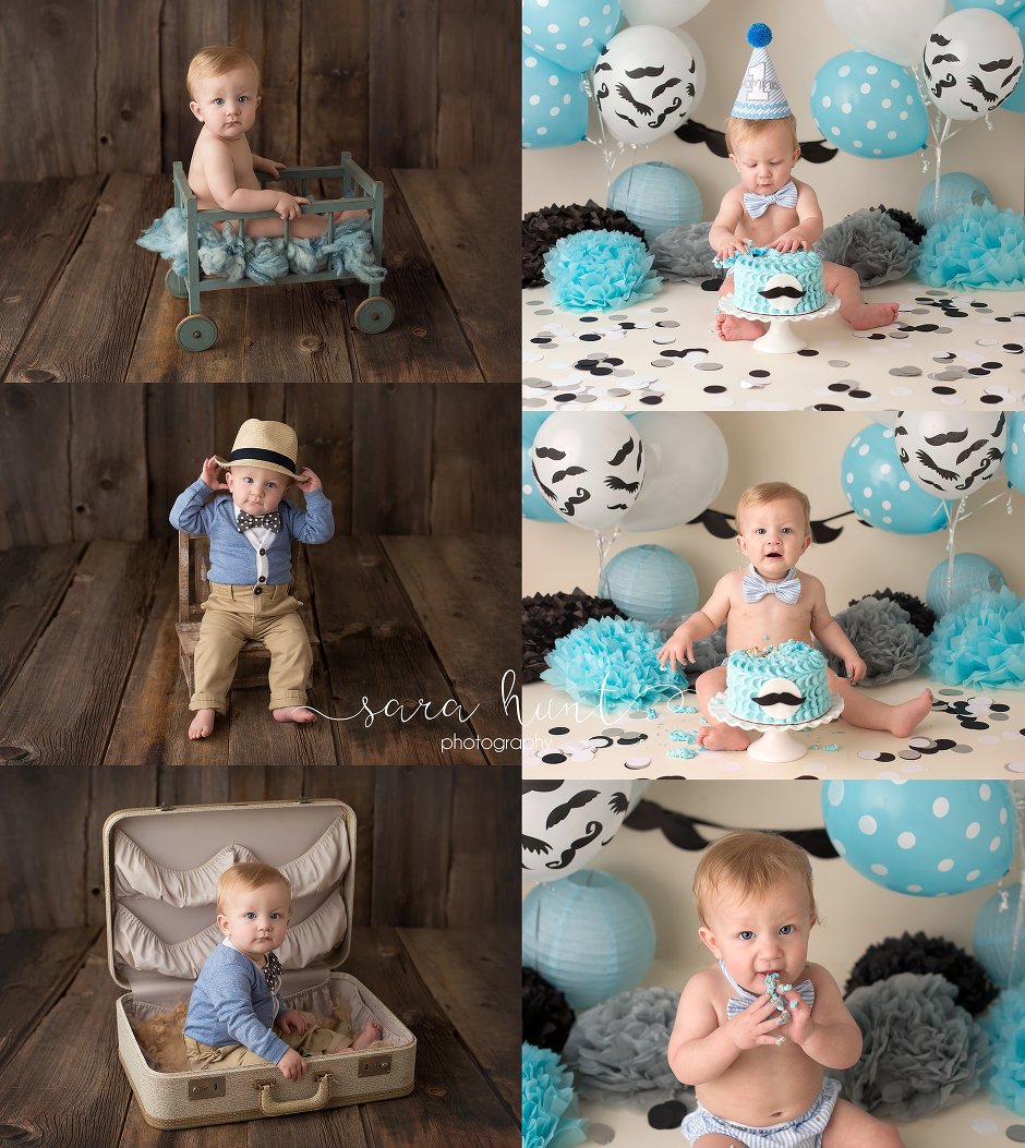 Collage baby milestone fine art — Pearland, TX — Sara Hunt Photography