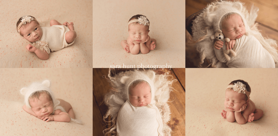 Collage newborn baby — Pearland, TX — Sara Hunt Photography