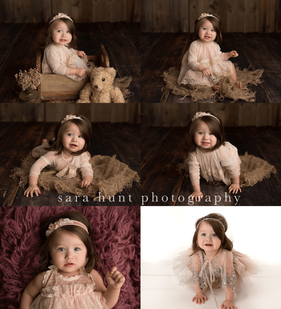 Baby girl in white dress — Pearland, TX — Sara Hunt Photography