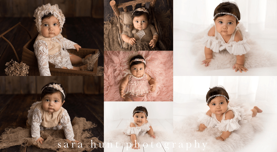 Baby girl with chubby cheeks — Pearland, TX — Sara Hunt Photography