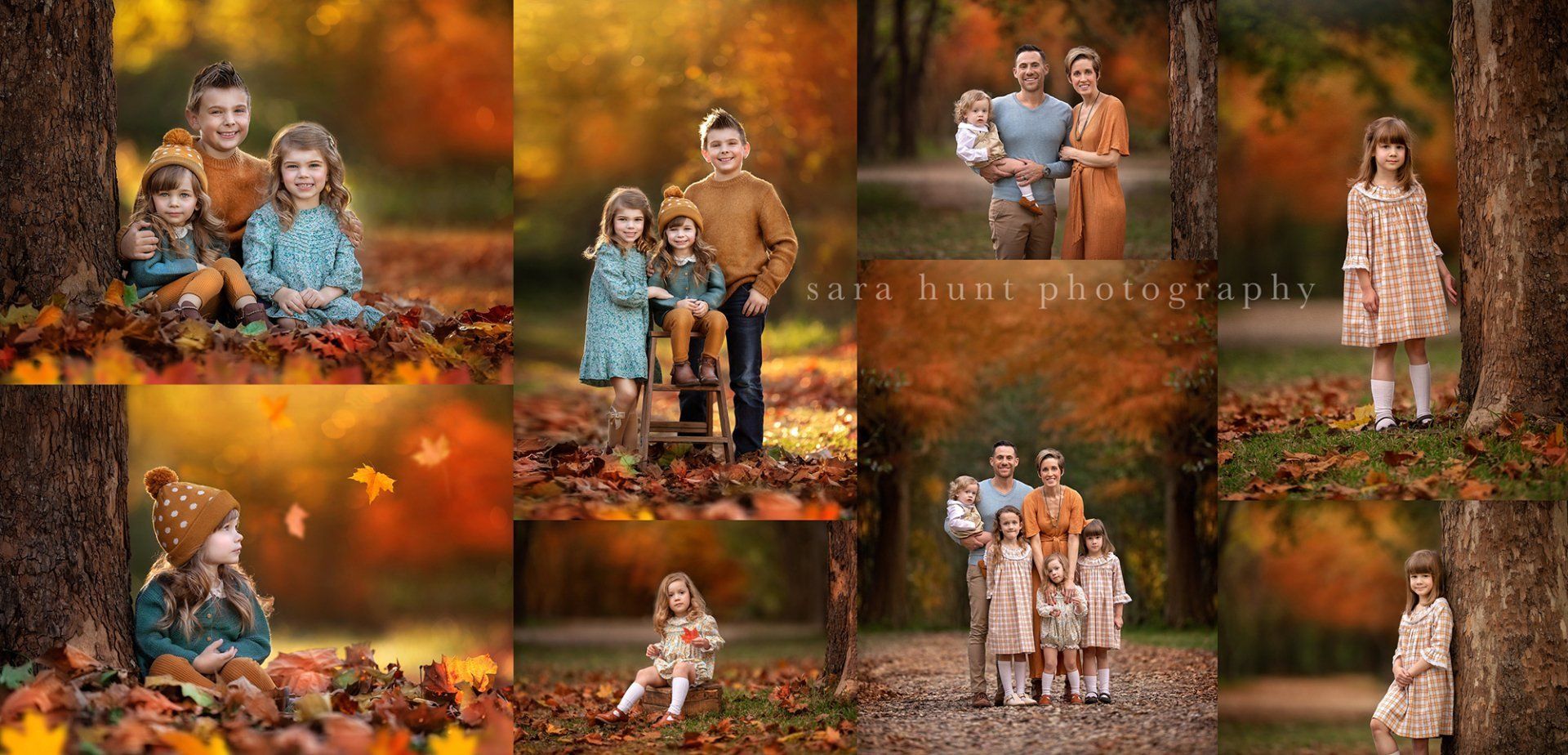 Collage images of family rustic cabin photography — Pearland, TX — Sara Hunt Photography