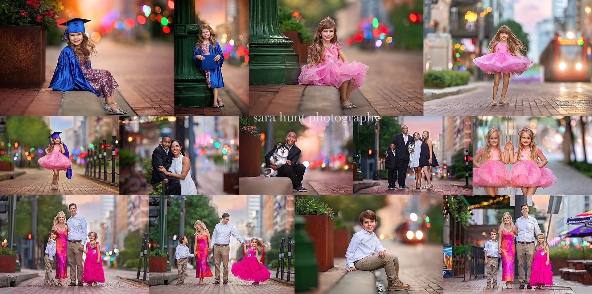 Collage images of city theme photography — Pearland, TX — Sara Hunt Photography