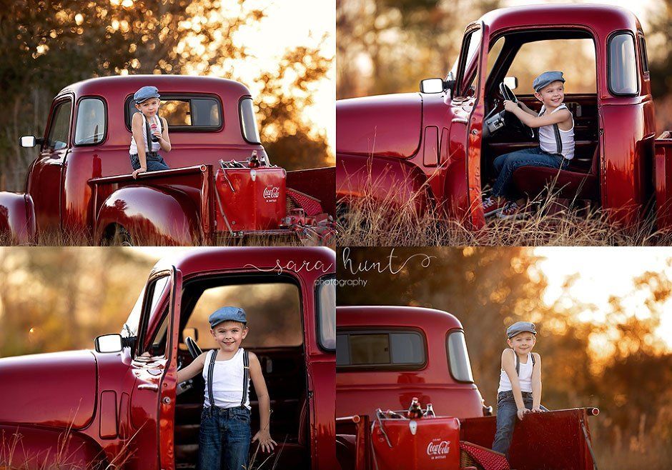 Boy driving a car — Pearland, TX — Sara Hunt Photography