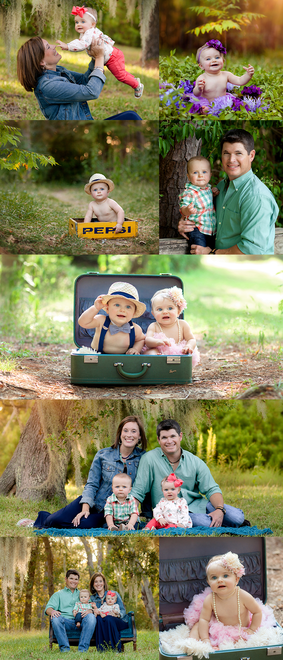 Twins with blue eyes — Pearland, TX — Sara Hunt Photography