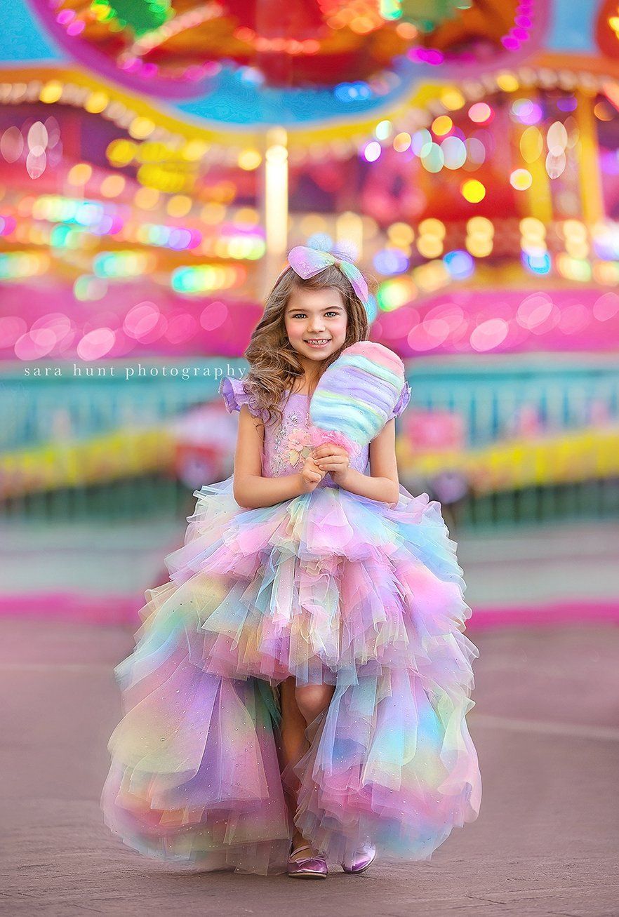 Pretty girl in colorful dress — Pearland, TX — Sara Hunt Photography