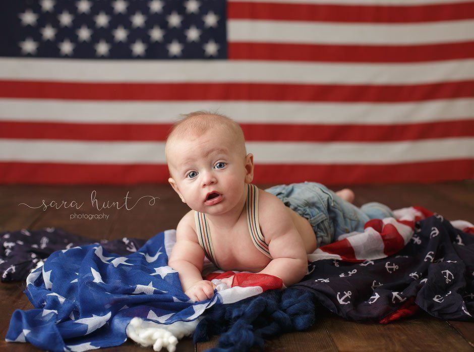 Baby boy wearing suspender — Pearland, TX — Sara Hunt Photography