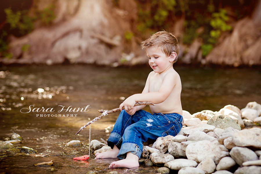 The Great Outdoors Pictorial — Young Boy Fishing in Pearland, TX The Great Outdoors Pictorial — Young Boy Fishing in Pearland, TX