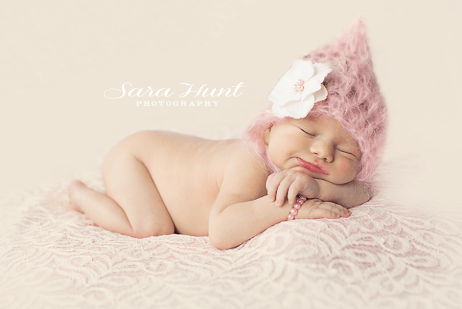 Avery Grace Portrait — Baby Girl with White Flower in Pearland, TX Avery Grace Portrait — Baby Girl with White Flower in Pearland, TX
