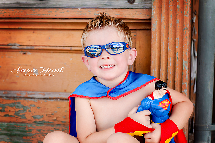 Superhero Birthday Image — Kid Wearing Sunglasses in Pearland, TX