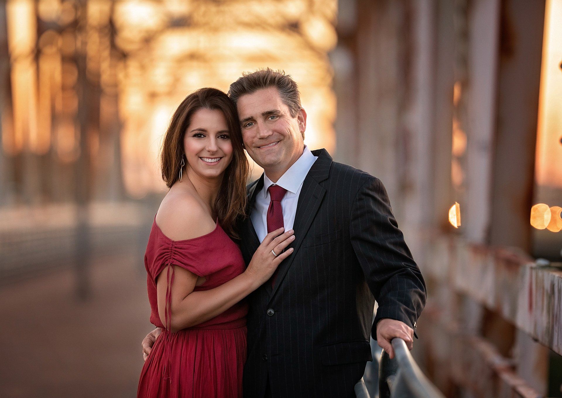 Couple shot at the bridge — Pearland, TX — Sara Hunt Photography