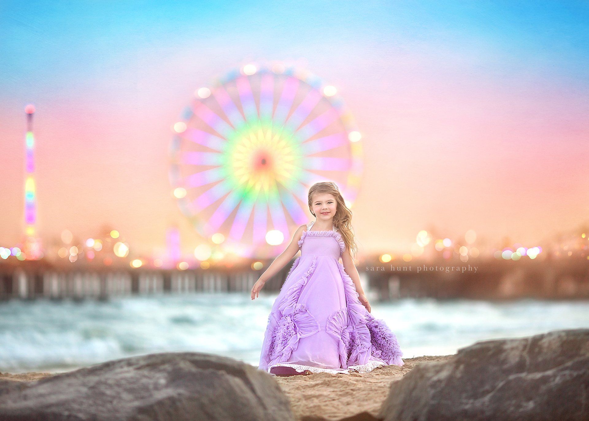 Girl in lavender dollcake dress — Pearland, TX — Sara Hunt Photography