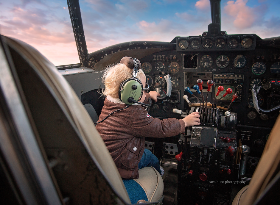 Kid as a pilot — Pearland, TX — Sara Hunt Photography
