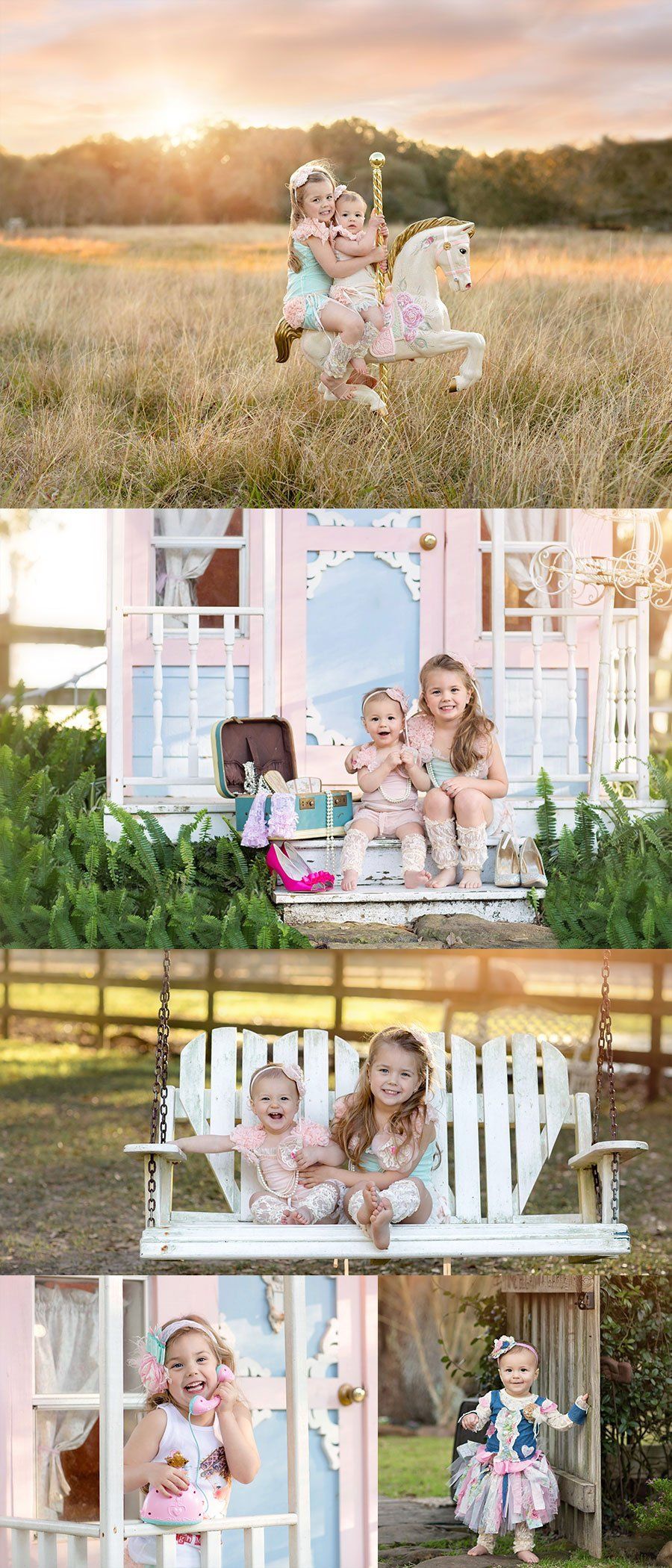 Presley and Ellison's collage — Pearland, TX — Sara Hunt Photography