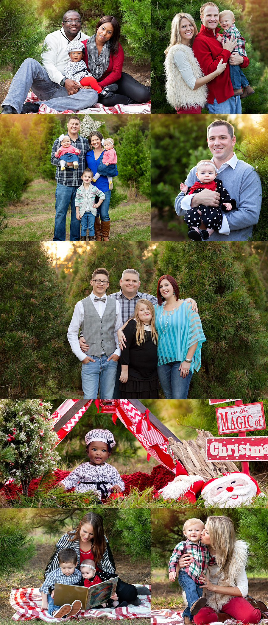 Holiday Christmas tree farm mini session — Pearland, TX — Sara Hunt Photography