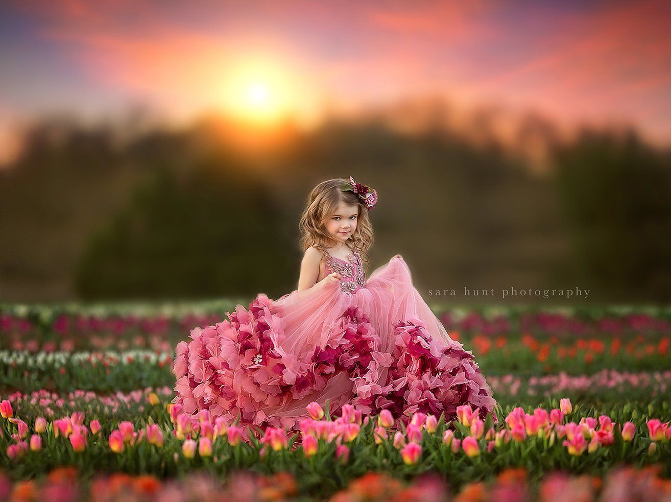 Girl in pink gown — Pearland, TX — Sara Hunt Photography