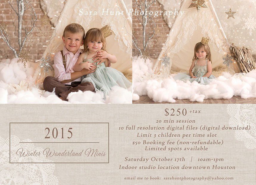 Winter wonderland minis — Pearland, TX — Sara Hunt Photography