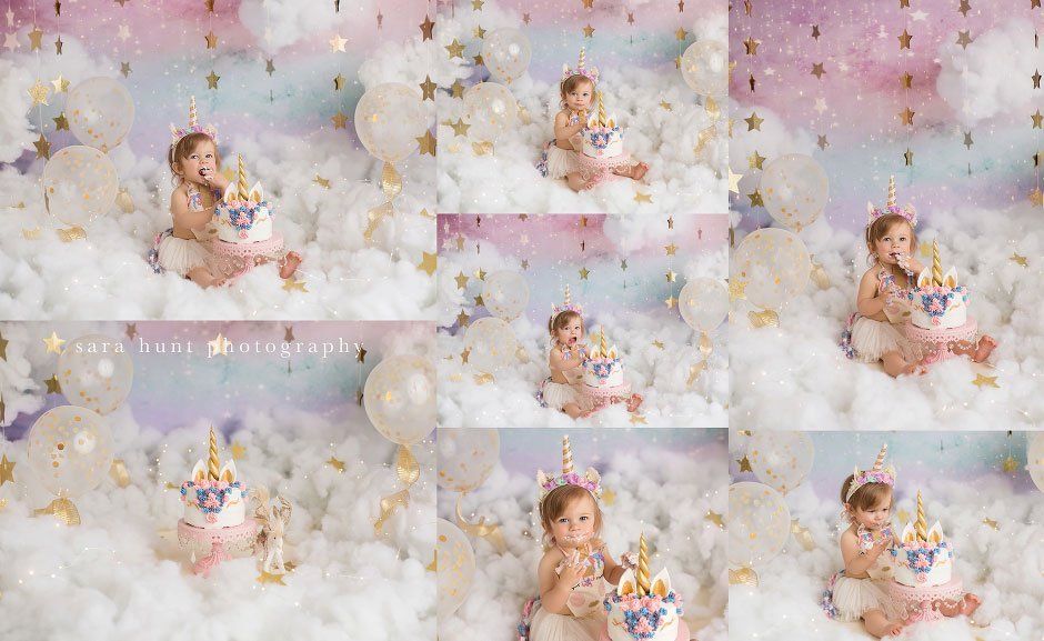 Kid eating a cake — Pearland, TX — Sara Hunt Photography