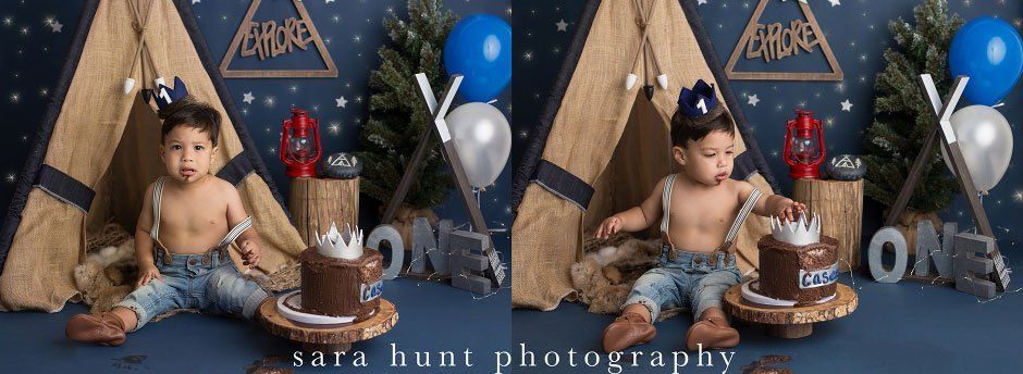 Kid wearing blue crown — Pearland, TX — Sara Hunt Photography
