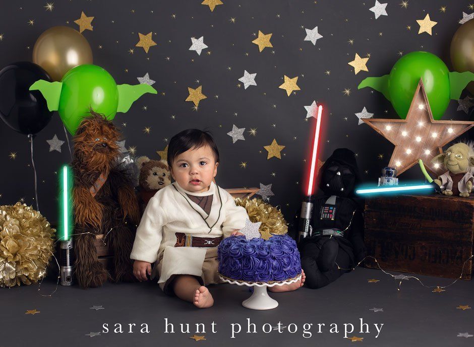 Kid and star wars theme — Pearland, TX — Sara Hunt Photography