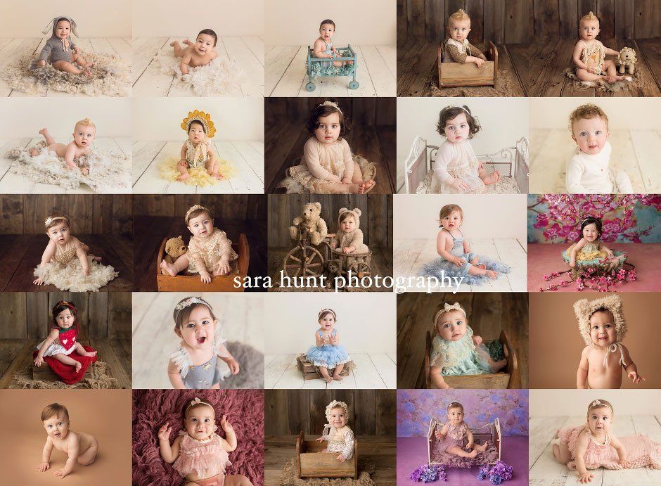 Milestone baby collage — Pearland, TX — Sara Hunt Photography