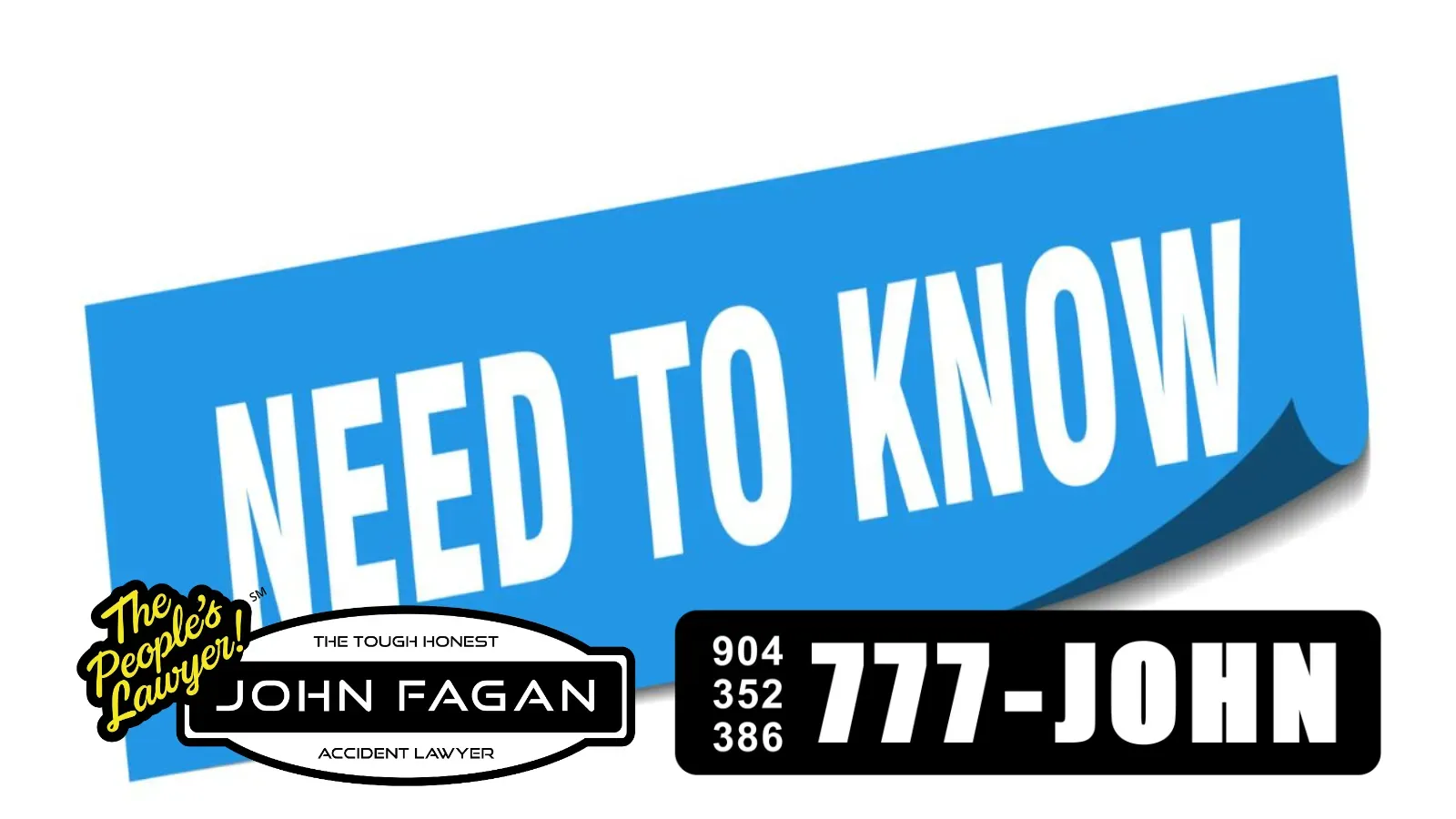 A blue sticker that says need to know on it