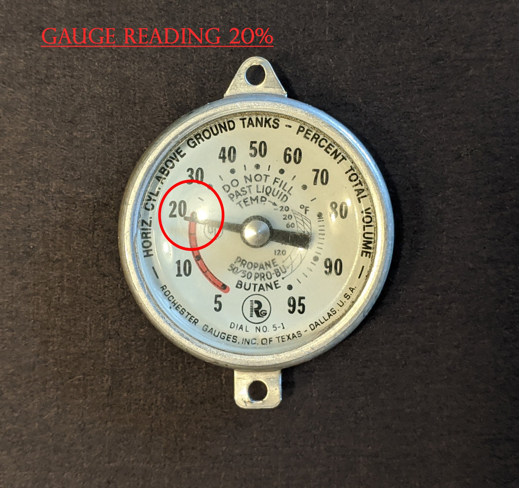 Checking your Propane Gauge (Knowing when you need a Refill)