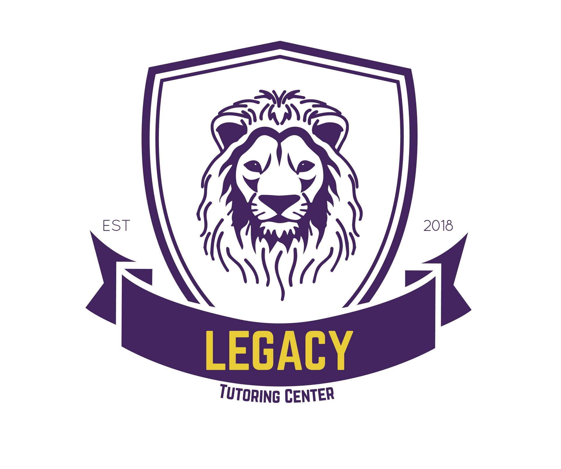 The logo for legacy tutoring center has a lion on it.