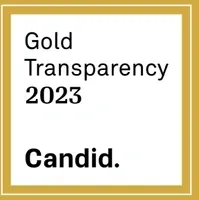 Gold Transparency 2023 Candid award logo in gold and white.