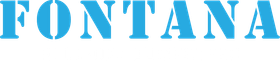 Blue &ldquo;FONTANA&rdquo; logo in bold uppercase letters on a white background
