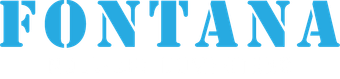 Blue &ldquo;FONTANA&rdquo; logo in bold uppercase letters on a white background