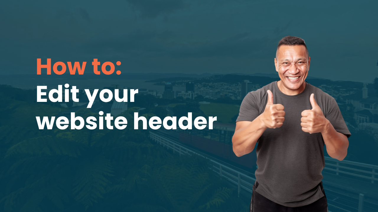 EDITING WEBSITE HEADER