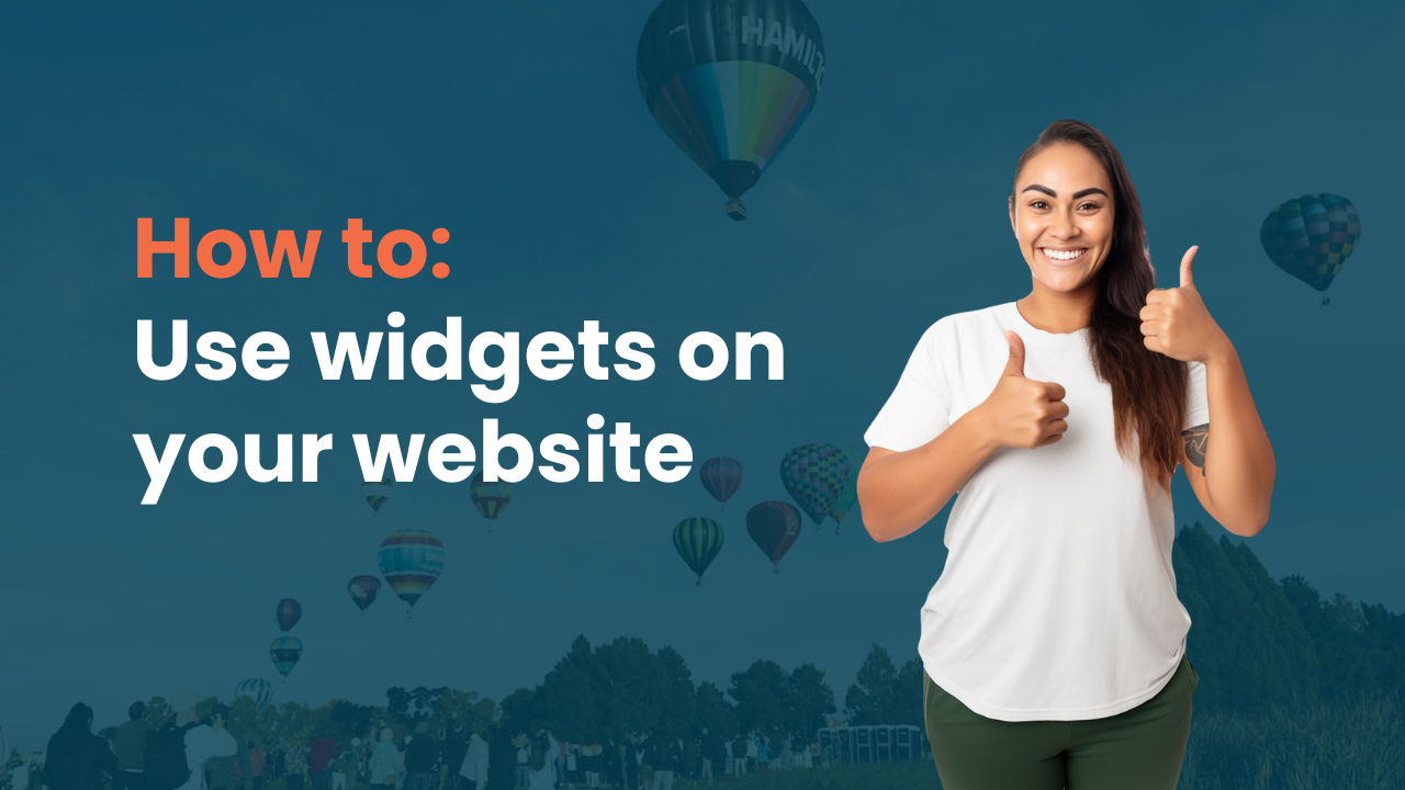 USING WIDGETS ON YOUR WEBSITE