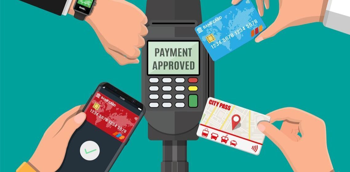 POS - Point of Sale options in New Zealand - illustration of credit cards and machines