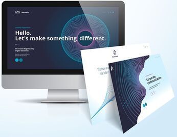Computer monitor illustration with a high converting landing page on it