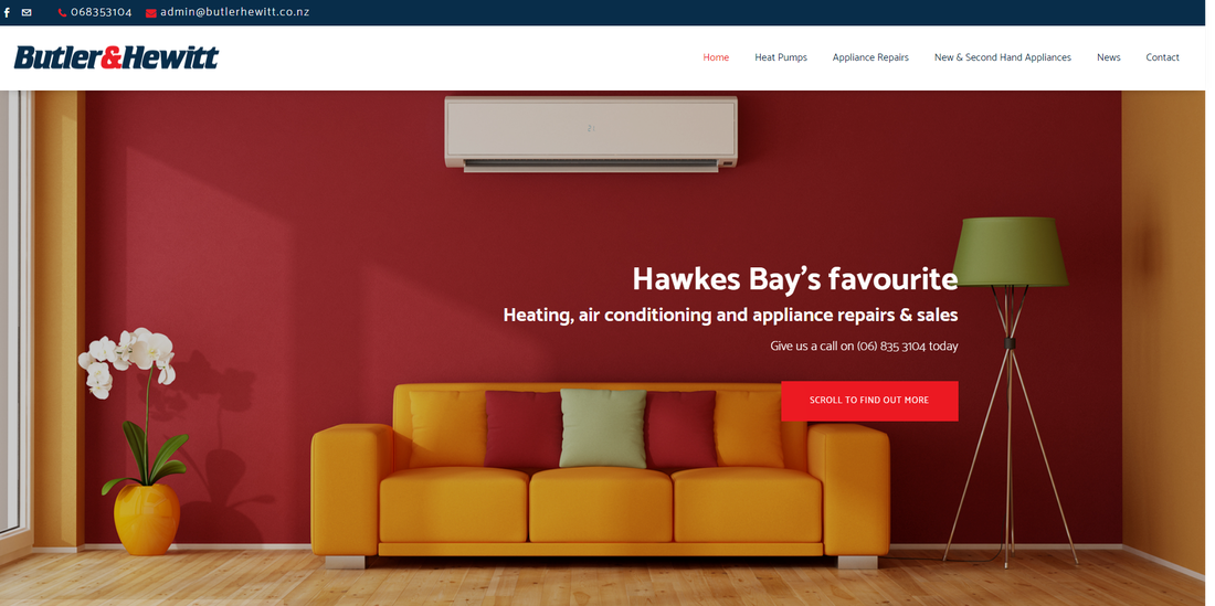 Butler Hewitt web design screenshot