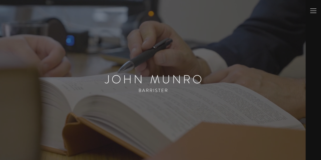 John Munro website design potfolio image