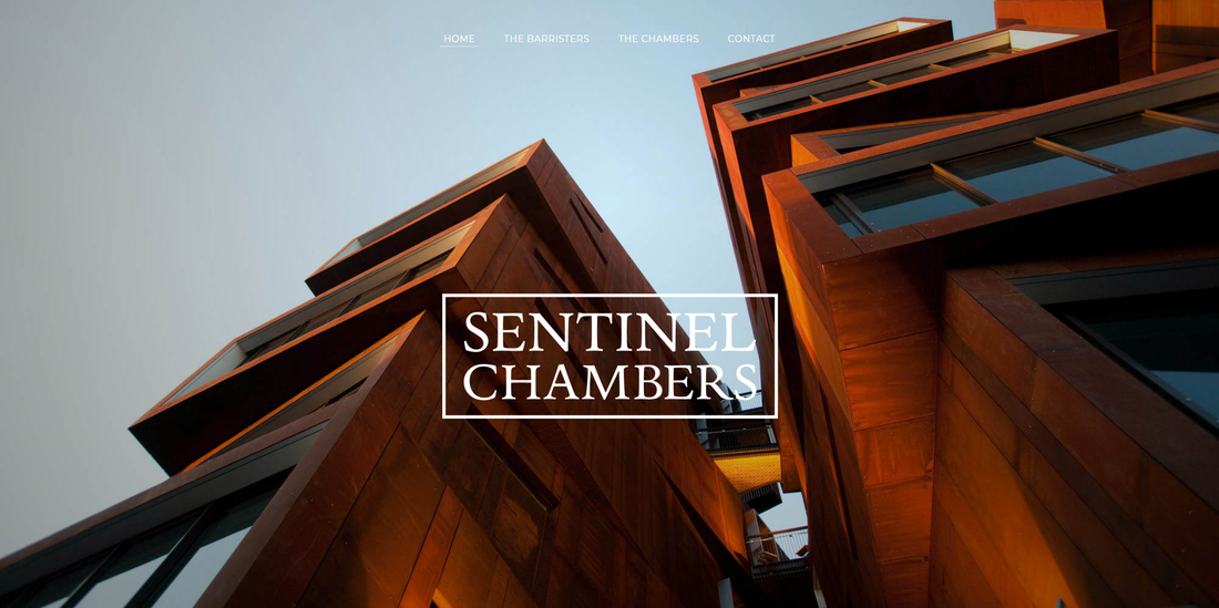 Sentinel Chambers website design example