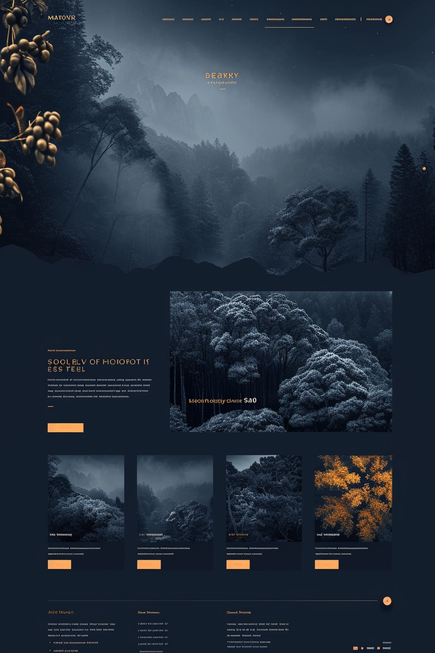 homepage website design layout
