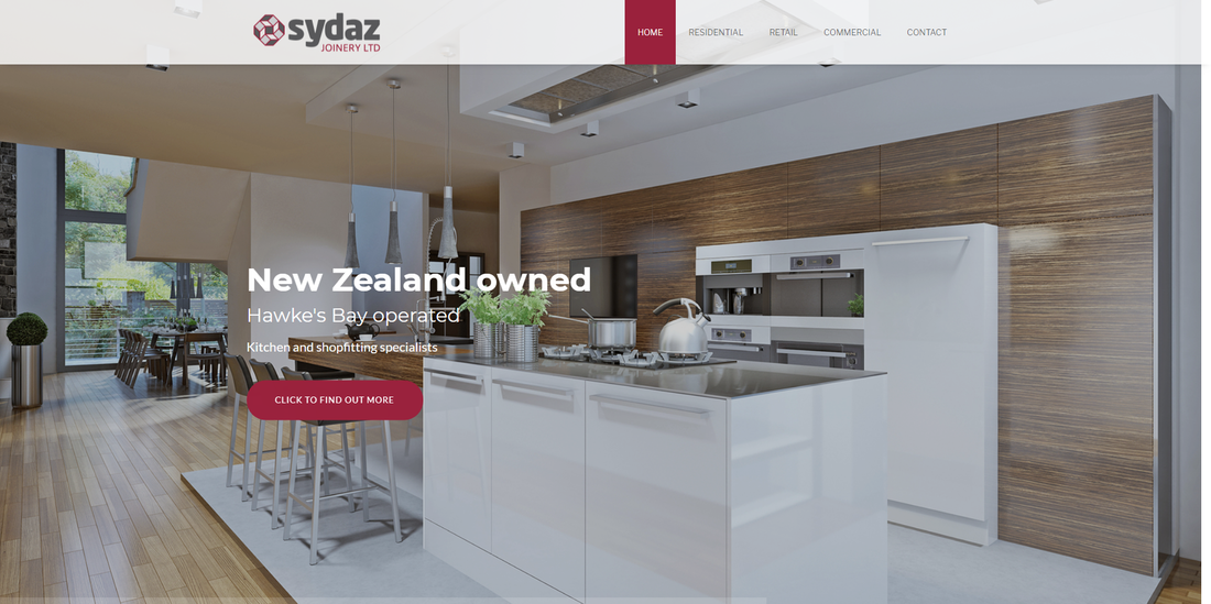 Sydaz Joinery website design example