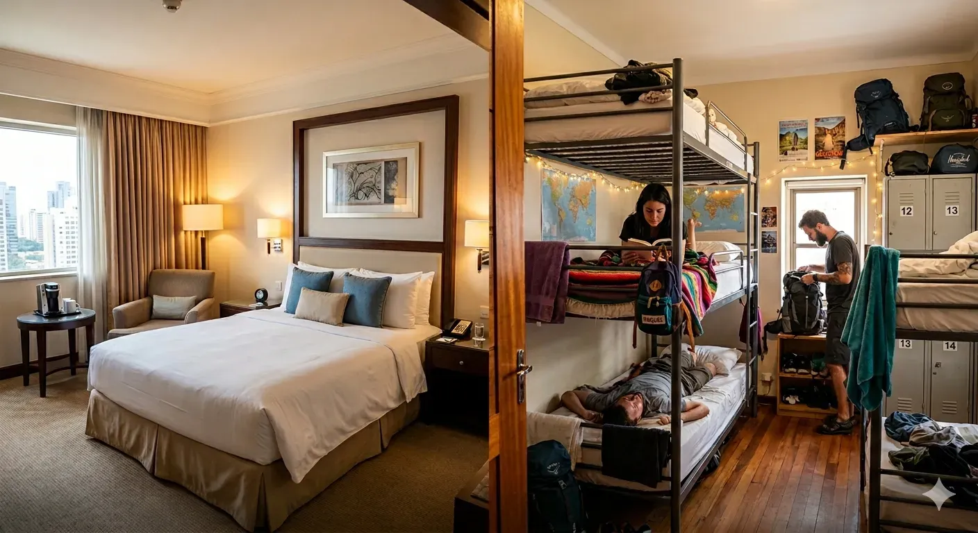 Diferencia entre hotel y hostel