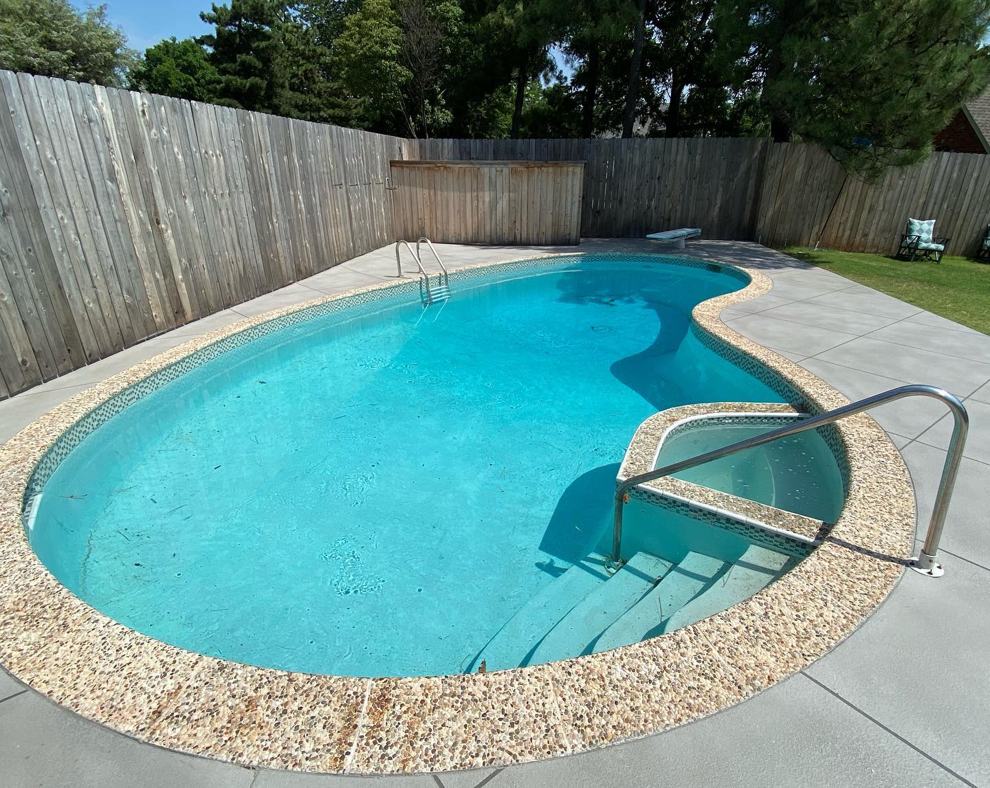 polyaspartic pool deck6