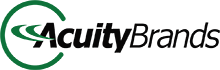 Acuity Brands logo with green circle and curved lines next to the company name in black.