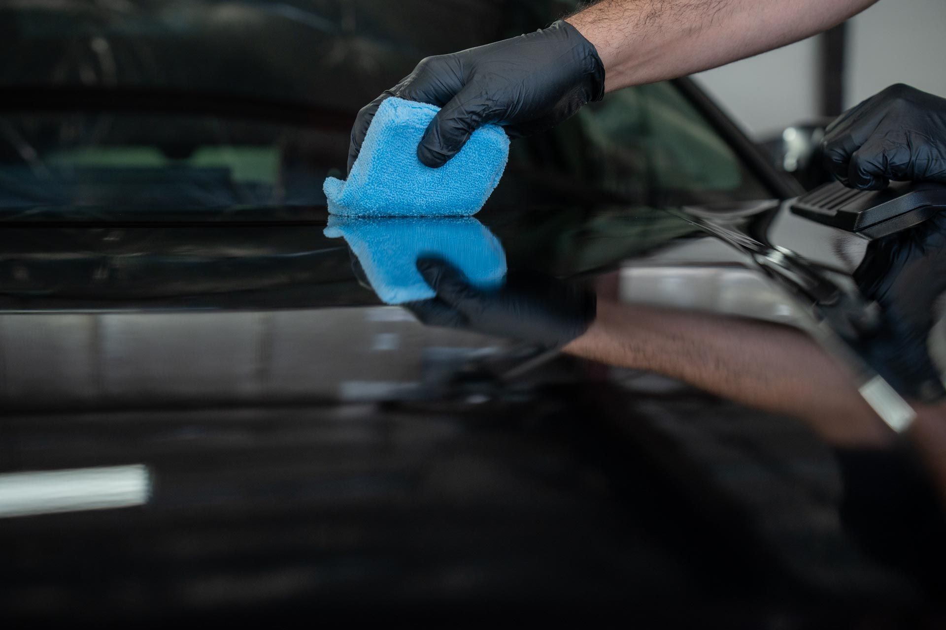Ceramic coating black car