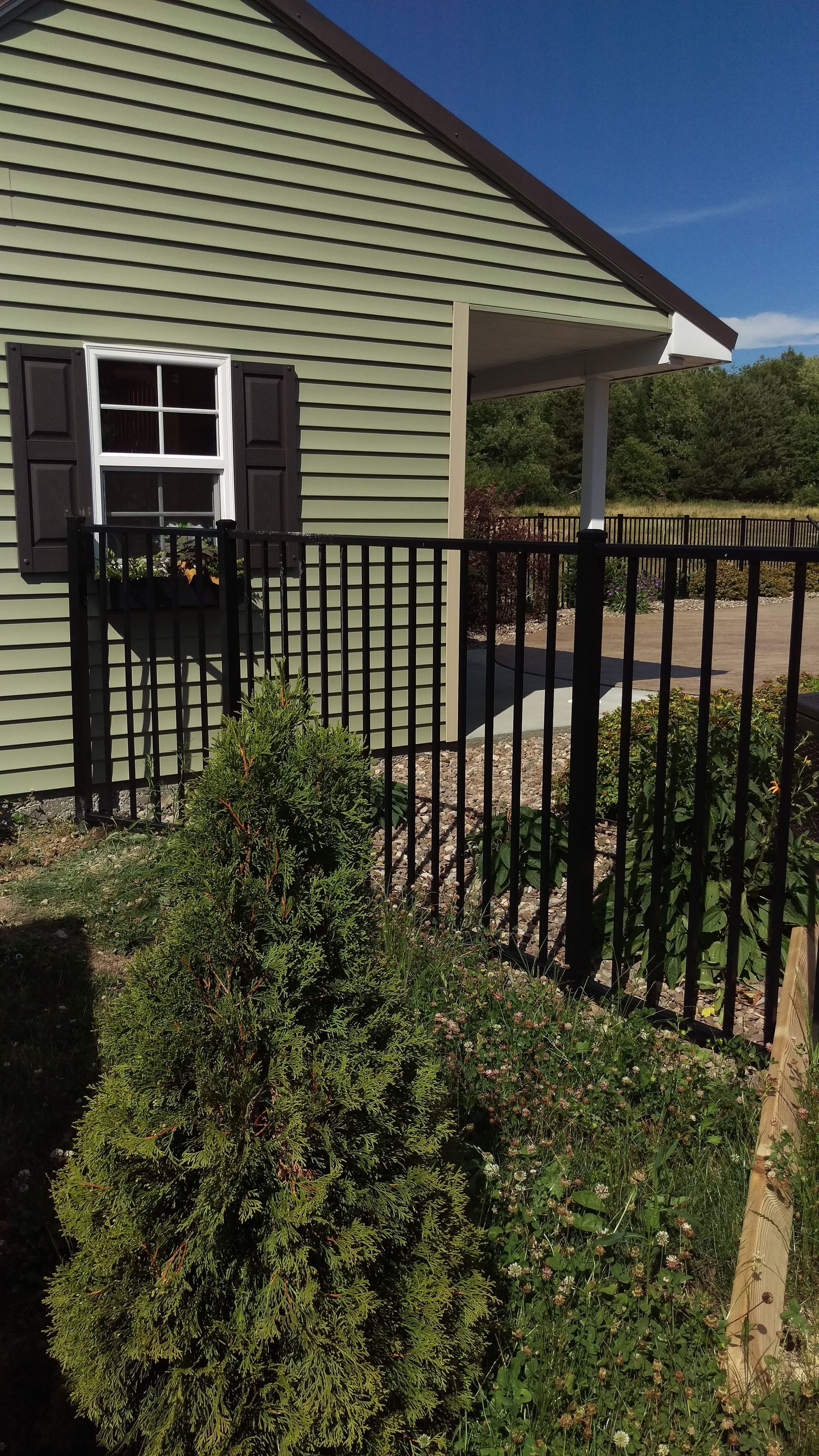 Wrought fence installation in Delevan, NY by KKR Fencing