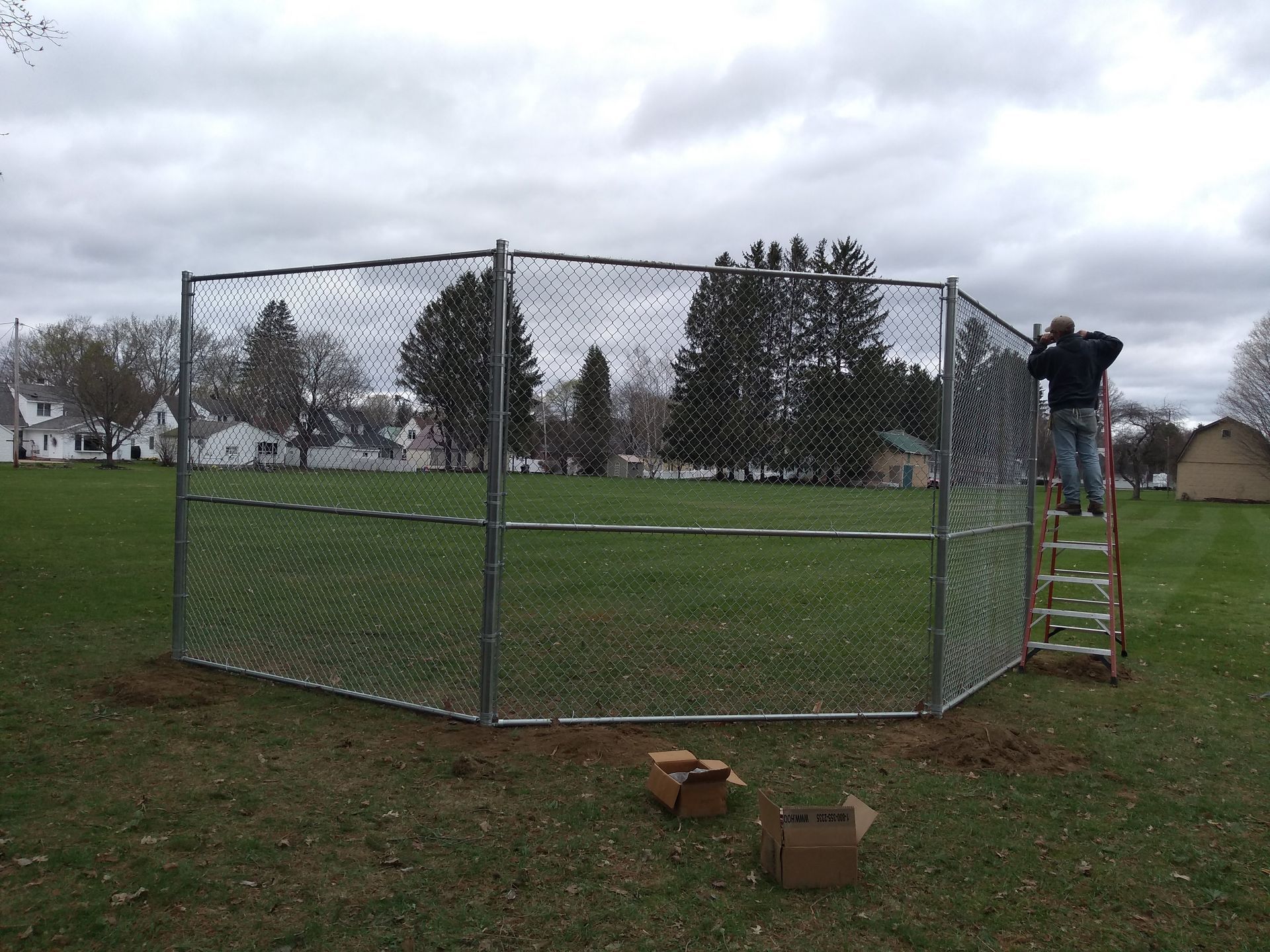 Fence installation in Delevan, NY by KKR Fencing